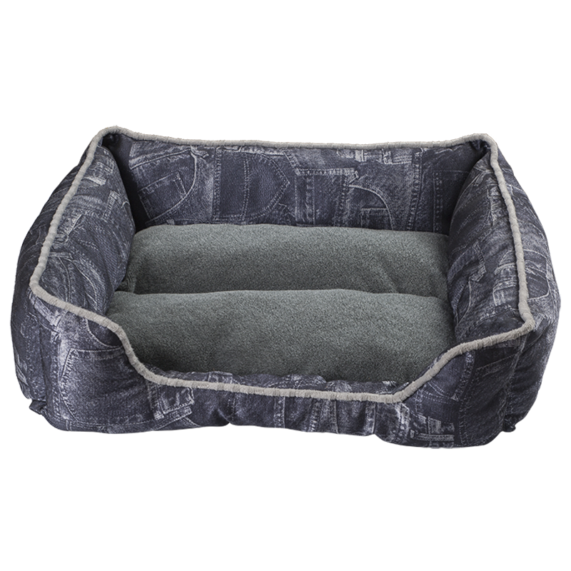 Giường thú cưng Faux Jean Cuddler HY-10